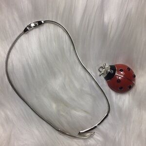 Monet, swirl pendant, 15 1/2” choker, EUC.